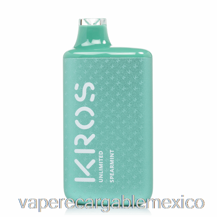 Vape Recargable Kros Unlimited 6000 Desechables Menta Verde